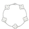 18k White gold plated CVA white bracelet 19cm