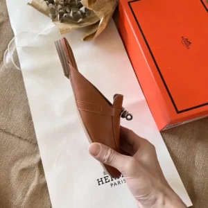 Alternative view of HM Brown slip ons