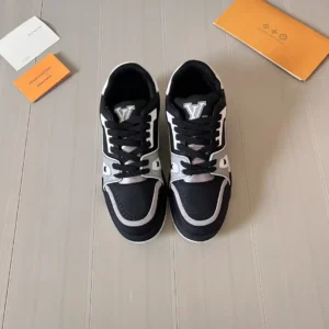 LV Black and grey high quality sneakers