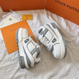 Alternative view of LV High sole grey and white sneakers