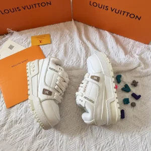 Alternative view of LV High sole white sneakers